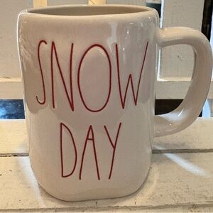 Rae Dunn Snow Day Mug - White and Red